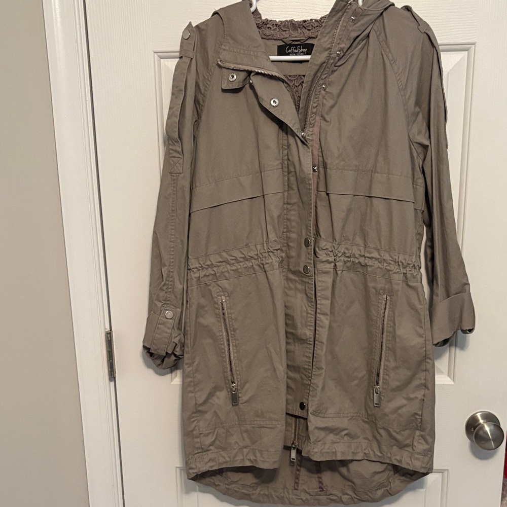 CoffeeShop Tan Hooded Jacket